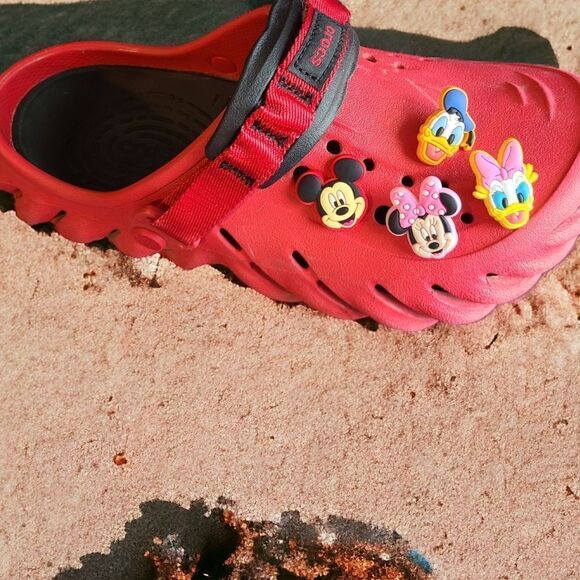 4pc Shoe Charms Disney Mickey Mouse Set Daisy Donald Minnie Face Character Pack - Picture 3 of 5